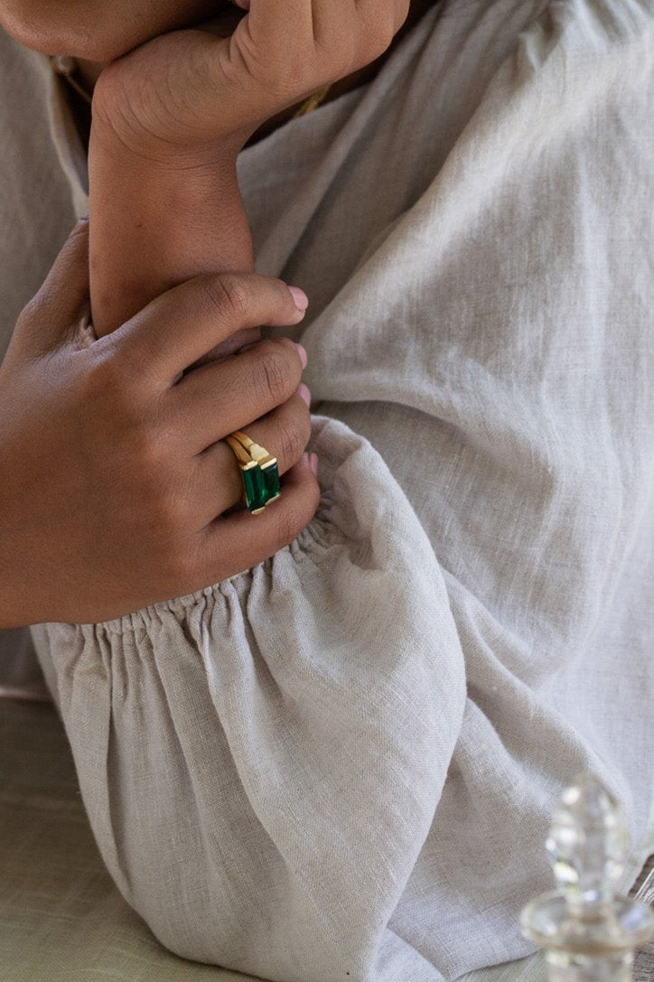 Sachia 18K Recycled Fine Gold Plated Ring