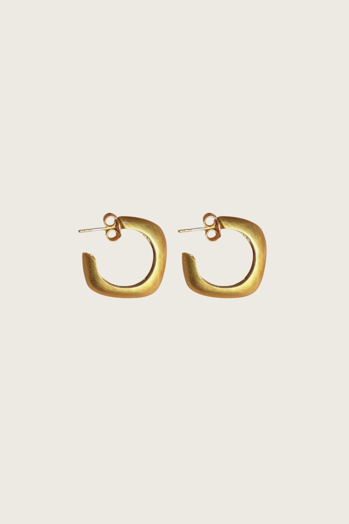 Lustra 18K Recycled Fine Gold Plated Earrings - 925 Silver Posts