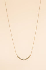 Osja 14K Gold Inlay Green Crystal Necklace