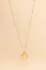 Collar de perlas de agua dulce con incrustación de oro de 14 quilates Jiti