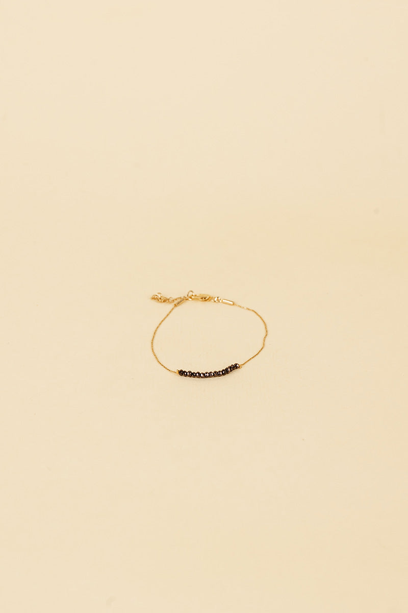 Osja 14K Gold Inlay Marron Crystal Bracelet