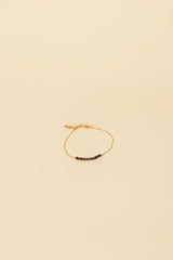 Osja 14K Gold Inlay Marron Kristallarmband