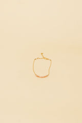 Pulsera Osja con incrustación de oro de 14K y cristal Peche