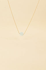 Jimini 14K Gold Inlay Turquoise Necklace