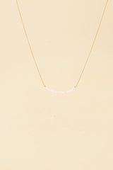 Osja 14K Gold Inlay White Pearl Necklace