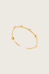 Ashni 18K Recycled Fine Gold Plated Blue Topaz Bracelet
