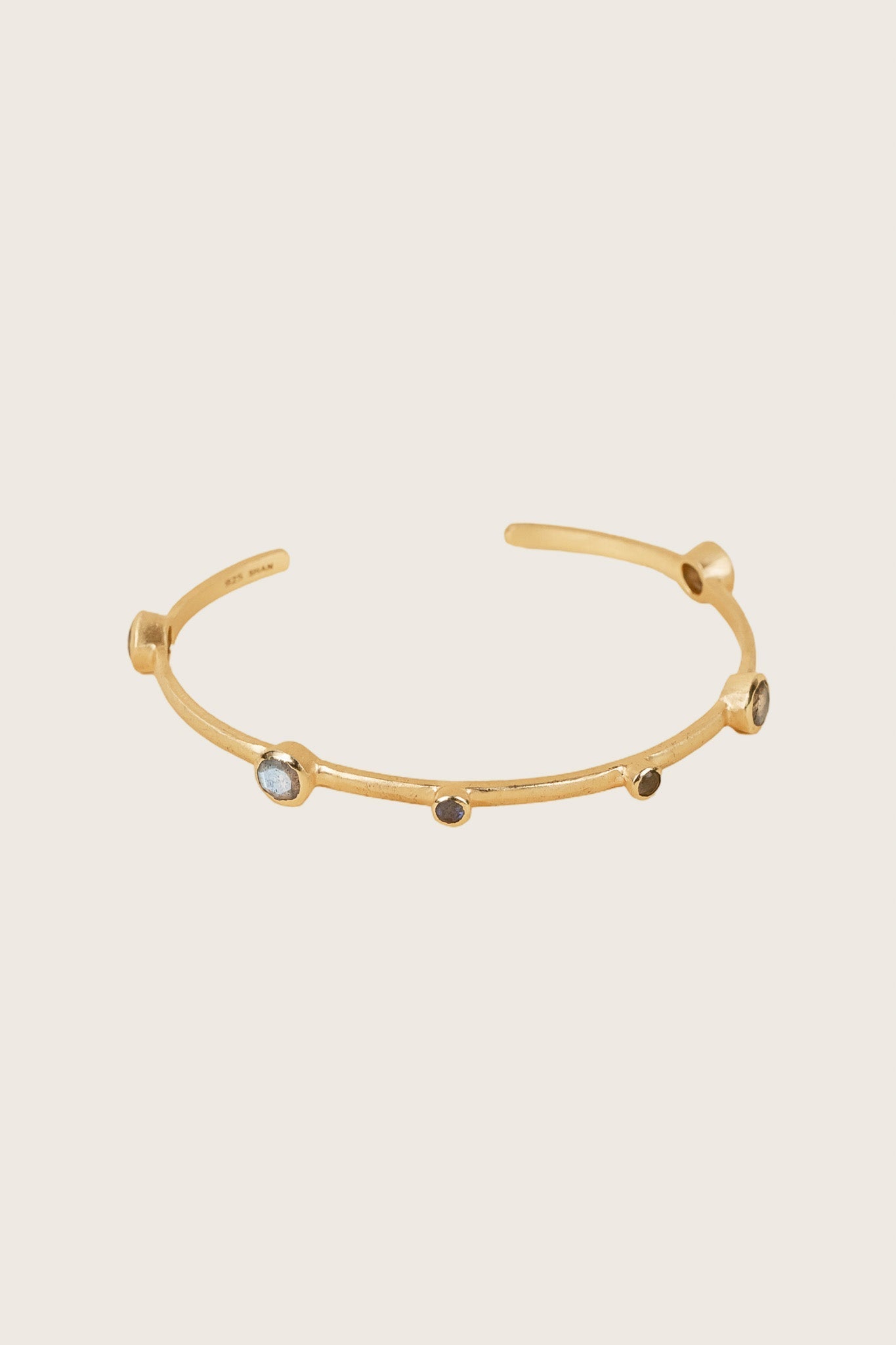 Ashni 18K Recycled Fine Gold Plated Blue Topaz Bracelet
