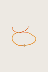 Pulsera Mania con incrustación de ojo de tigre naranja en oro de 14 quilates