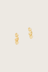 Brincos Susu banhados a ouro fino reciclado 18K - Pinos em prata 925