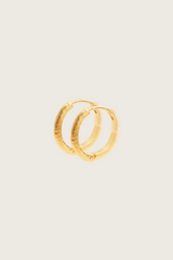 Pendientes grandes Tania chapados en oro fino reciclado de 18K