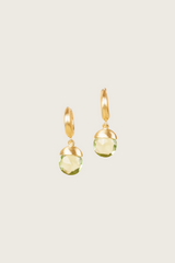 Tirua 18K Recycled Fine Gold Plated Green Amethyst Earrings