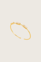 Tounai 18K Recycled Fine Gold Plated Rainbow Moonstone Bracelet